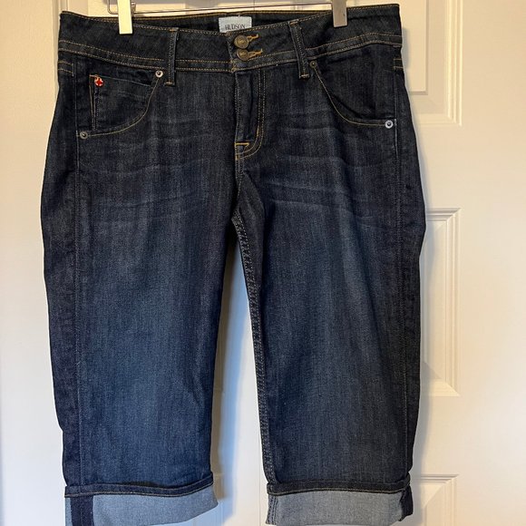 Denim Shorts by Hudson size 30 with cuffed bottoms - Picture 1 of 5